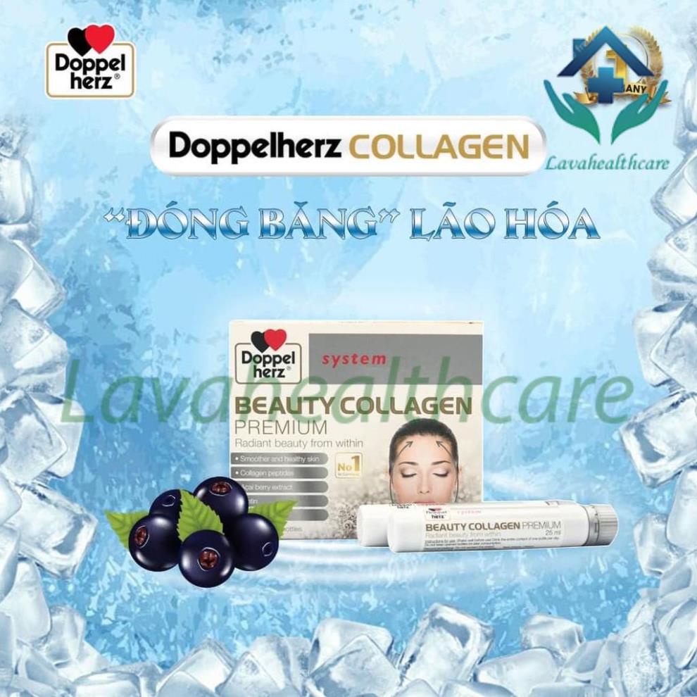 (Kèm Quà Tặng) Beauty Collagen Hộp 30 Ống Doppelherz (NK Chính Hãng)- Collagen Thuỷ Phân Giúp Trẻ Ho