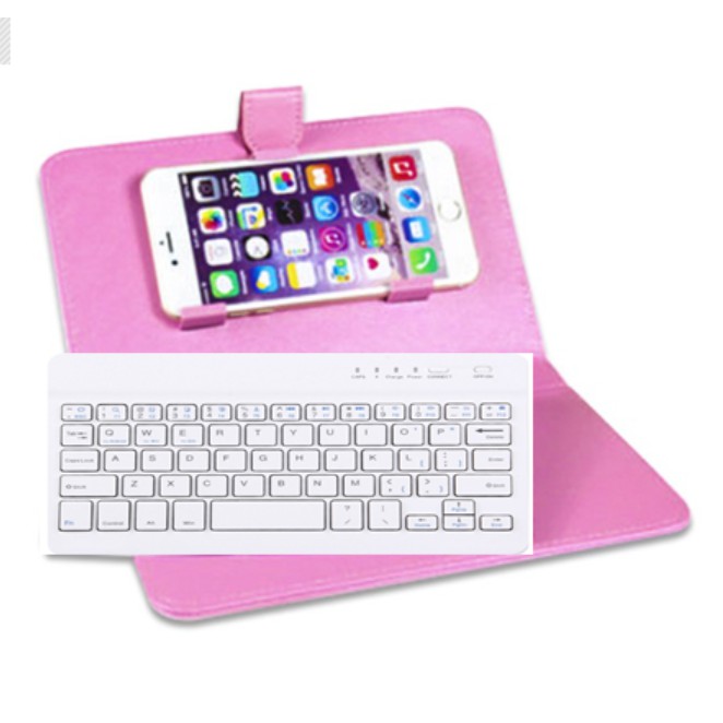 Bàn phím bluetooth cho điện thoại, Bao da bàn phím bluetooth kết nối không dây cho điện thoại, ipad, máy tính bảng