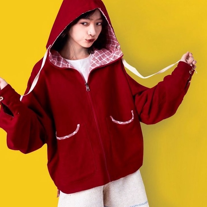 Áo Khoác Đi Nắng nữ 2 Mặt Form rộng, Tay dài, Nón rộng, Chất Liệu Cotton mix Linen Premium