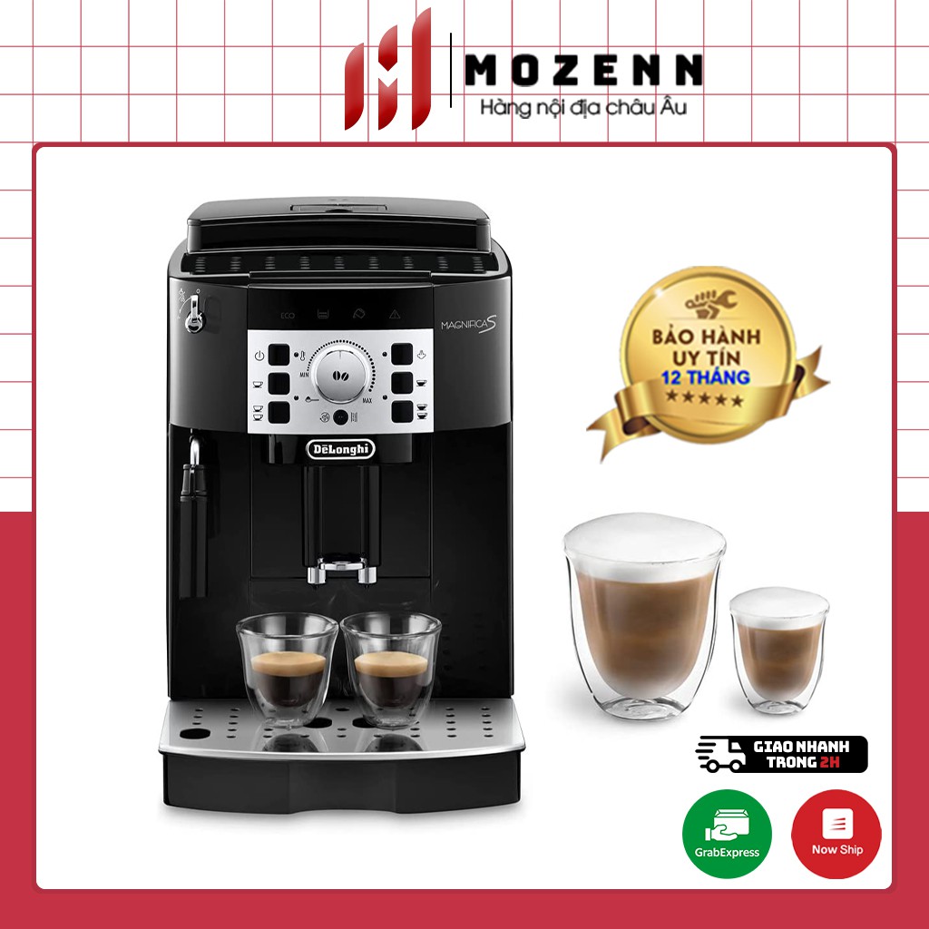 Máy pha cà phê tự động Delonghi Magnifica S Ecam 22110B tạo bọt sữa Cappuccino [nhập Đức chính hãng]