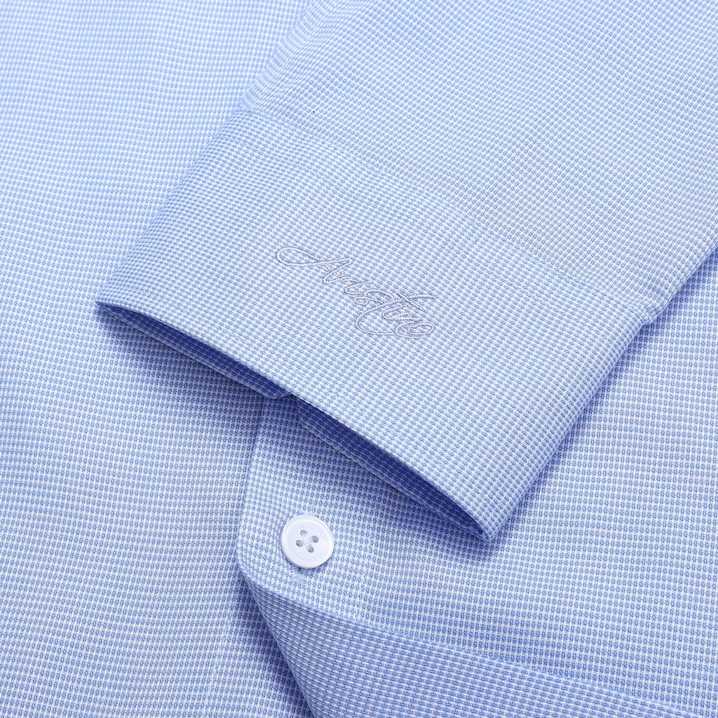 [MẪU MỚI] Áo sơ mi nam dài tay ARISTINO màu xanh trẻ trung, chất liệu mềm mại, thoải mái - ALS25701