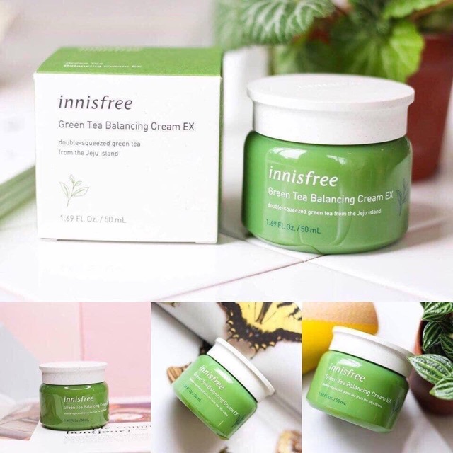 Kem dưỡng da trà xanh Innisfree Green Tea Balancing Cream EX 50ml