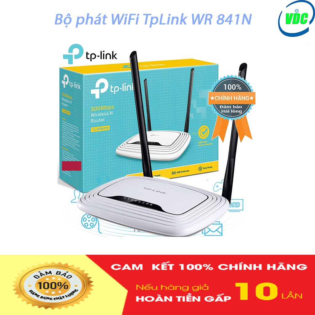 Bộ phát WiFi TpLink WR 841N - Chính hãng phân phối  - Bảo hành 24 tháng | WebRaoVat - webraovat.net.vn