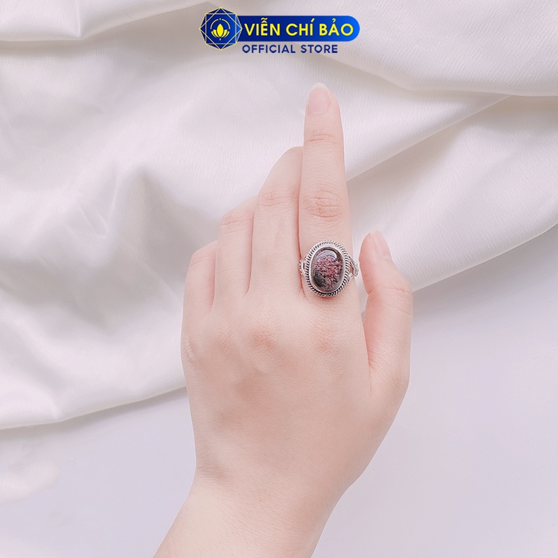 Nhẫn bạc nữ ưu linh tím chất liệu bạc 925 thời trang phụ kiện trang sức nữ Viễn Chí Bảo N000011