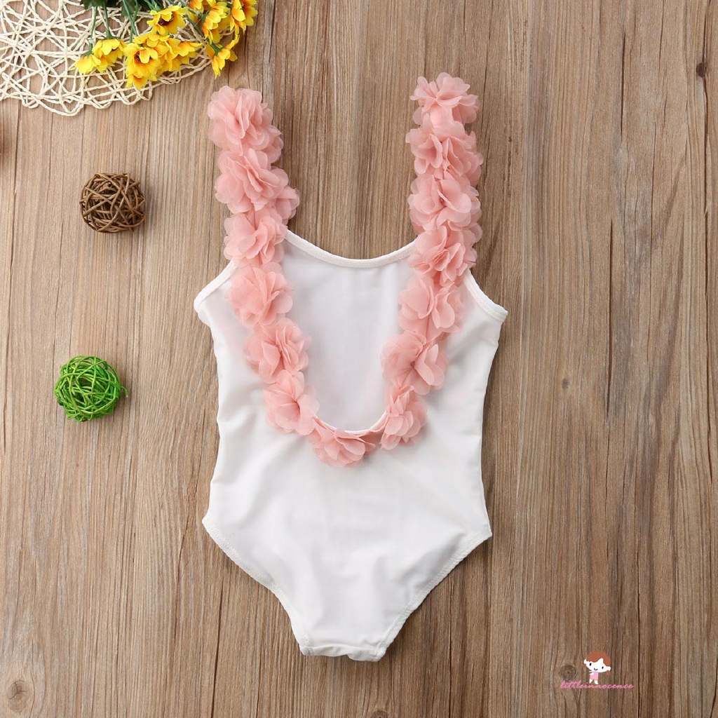 ❤XZQ-Toddler Baby Girl Floral Backless Swimmable Swimsuit Swimwear Bathing Suit Outfit