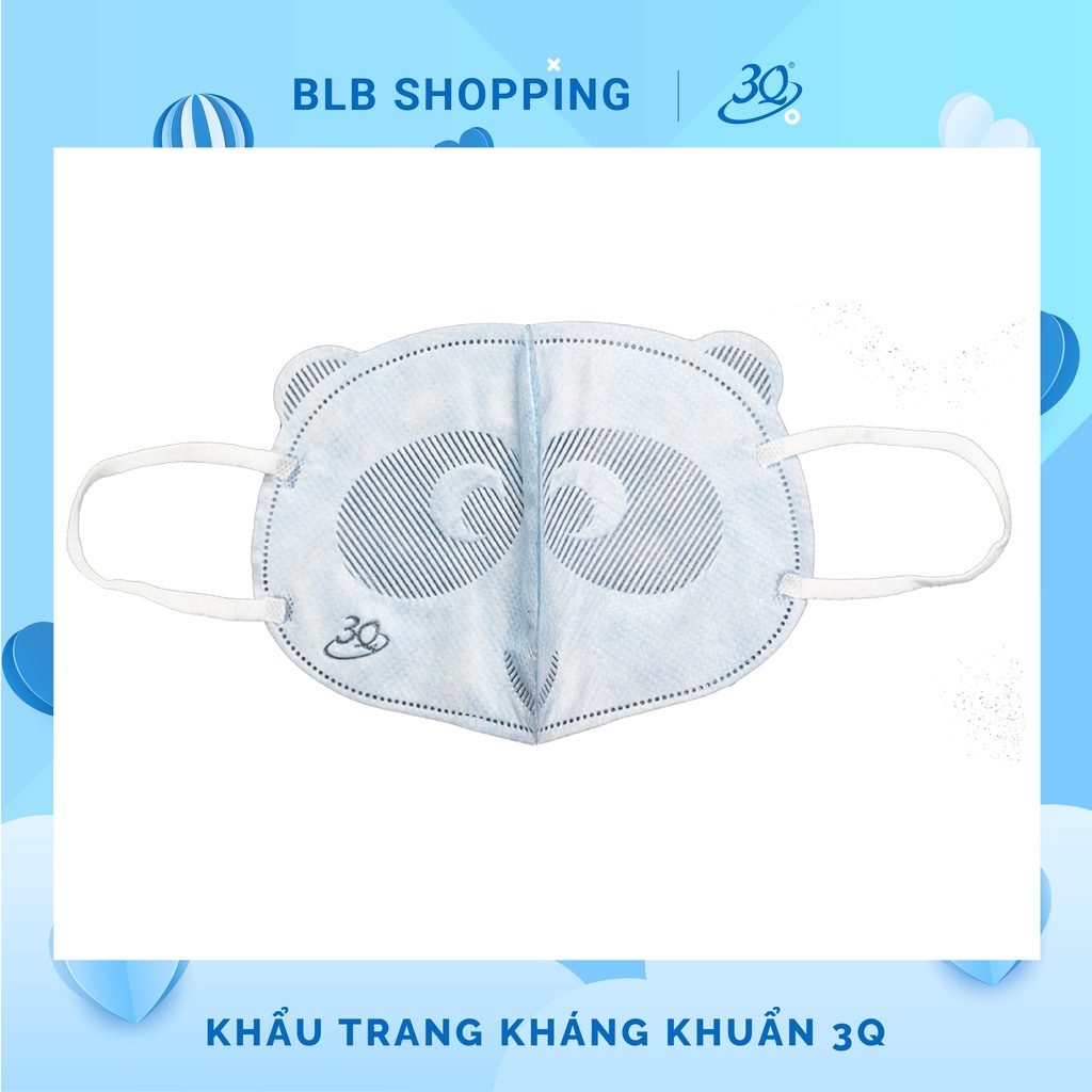 [COMBO 10 TÚI /100 CÁI] [CHÍNH HÃNG] KHẨU TRANG 3D TRẺ EM, NGƯỜI LỚN SANQI 3Q SET 1 BỊCH 10 CÁI ( MÀU XANH-TRẮNG) | BigBuy360 - bigbuy360.vn