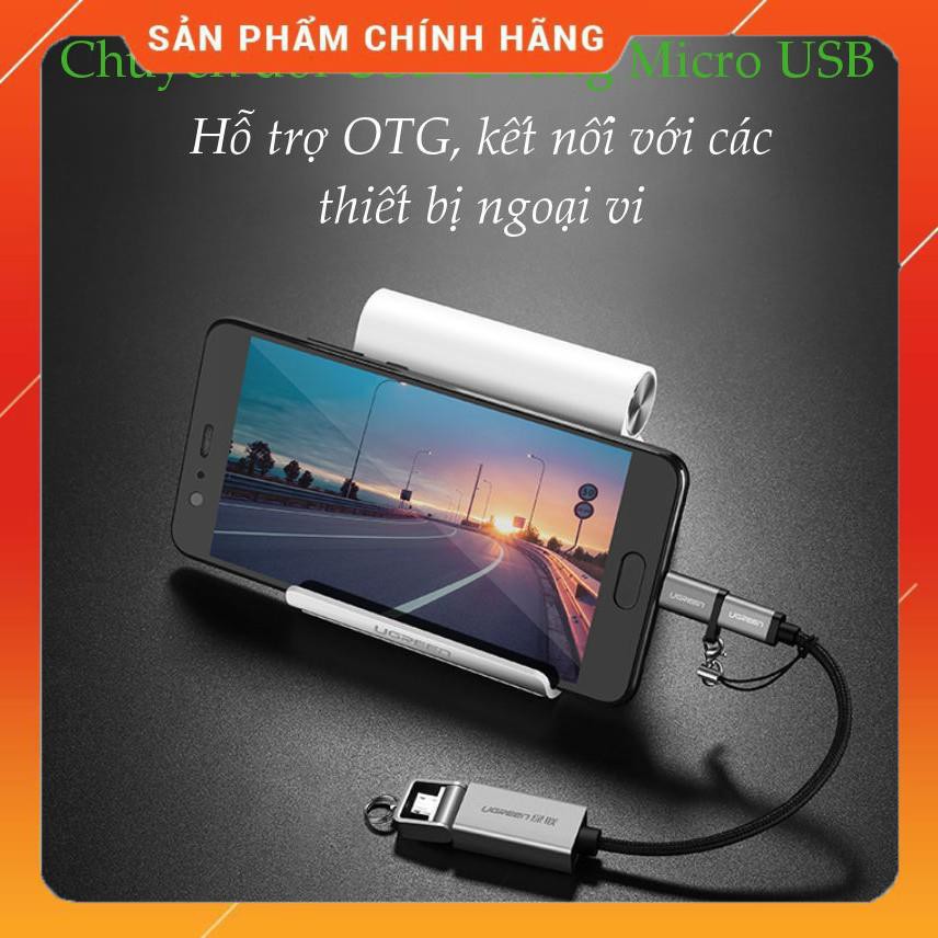 Đầu chuyển đổi USB type C sang Mircro USB UGREEN 40945 dailyphukien