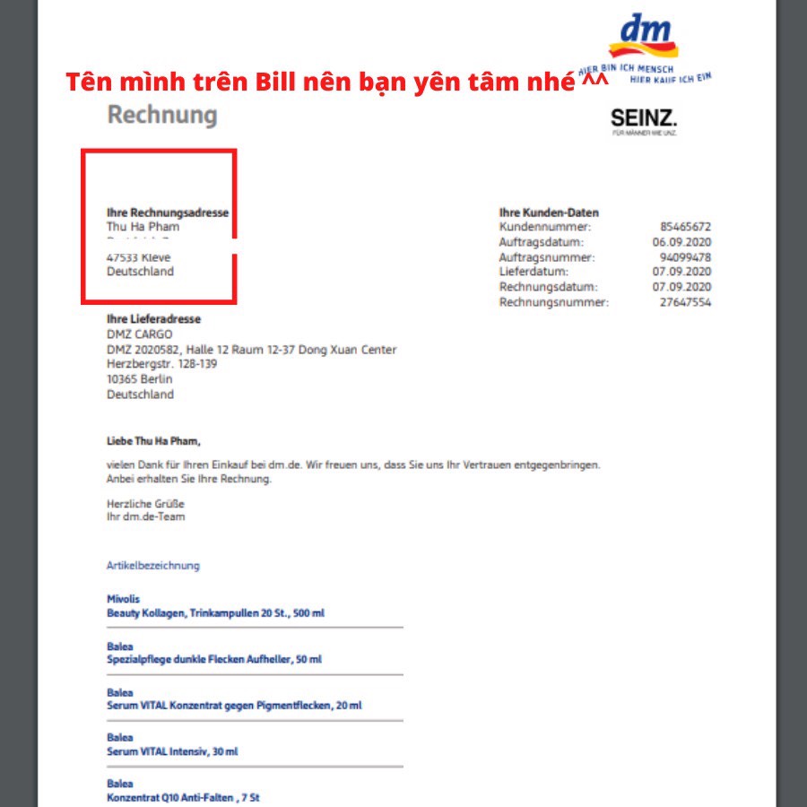 Viên Tẩy Lồng Giặt ⚡FREESHIP⚡ Denkmit - hàng chính hãng Đức