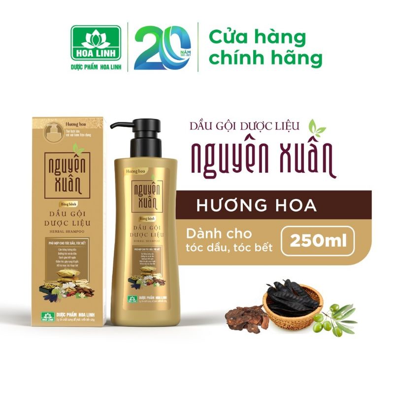 Dầu gội NGUYÊN XUÂN dược liệu chai vòi 250ml