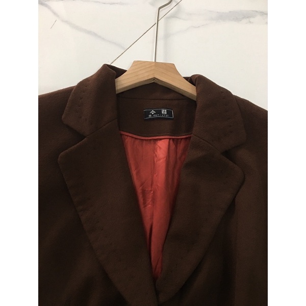 Áo blazer nâu HÀN cúc xịn 2 lớp siêu xịn mới ken
