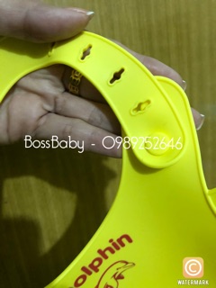 Yếm ăn dặm silicone siêu mềm Dolphin