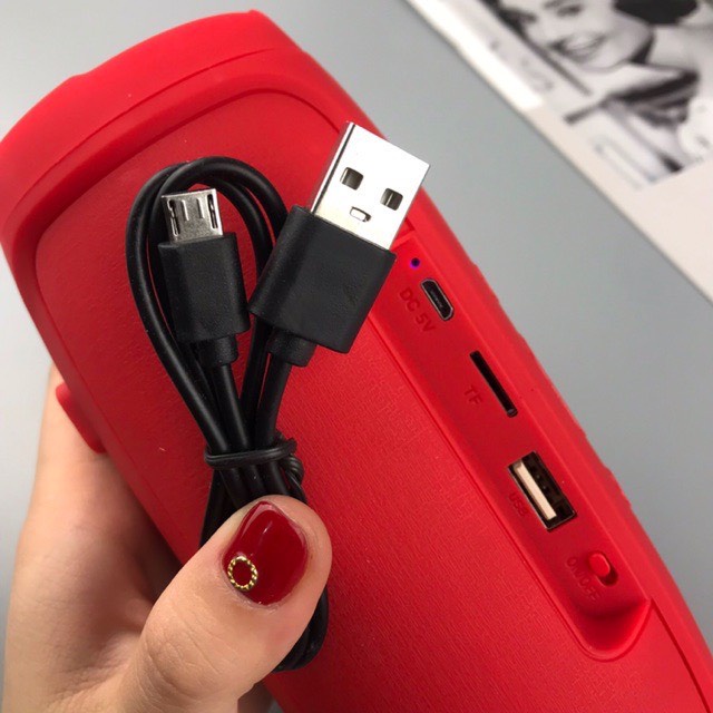 Loa Bluetooth Không Dây Cầm Tay Charge 3 3+ Mini Nghe Nhạc Hay, Hỗ Trợ Cắm Usb Thẻ Nhớ