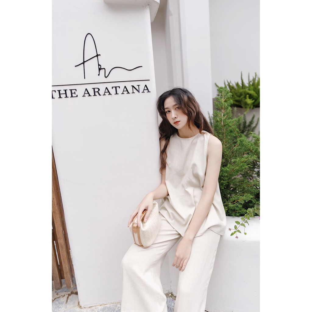 Set Sát Nách Quần Lai Lật Linen 6 Cúc Sau ( Ảnh chính chủ của shop )