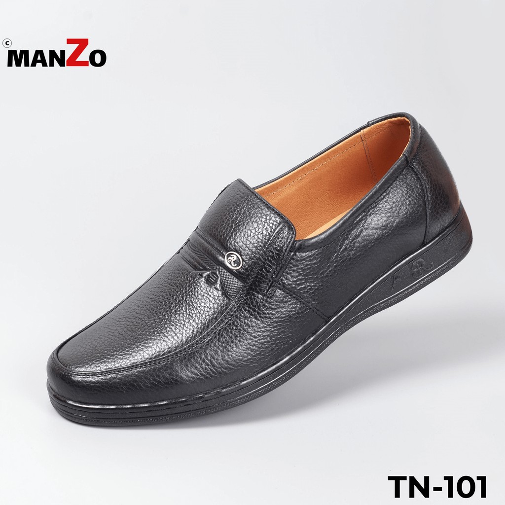 [DA BÒ THẬT] Giày da nam dành cho độ tuổi trung niên - Bảo hành 12 tháng tại Manzo - TN 101 | BigBuy360 - bigbuy360.vn