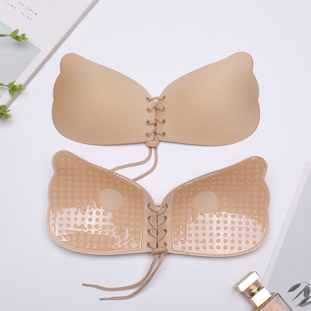 DUNEA Áo ngực silicone kiểu dây rút phong cách gợi cảm cho nữ