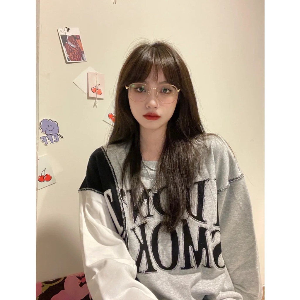 Áo thun tay dài in chữ thời trang Hàn Quốc | BigBuy360 - bigbuy360.vn