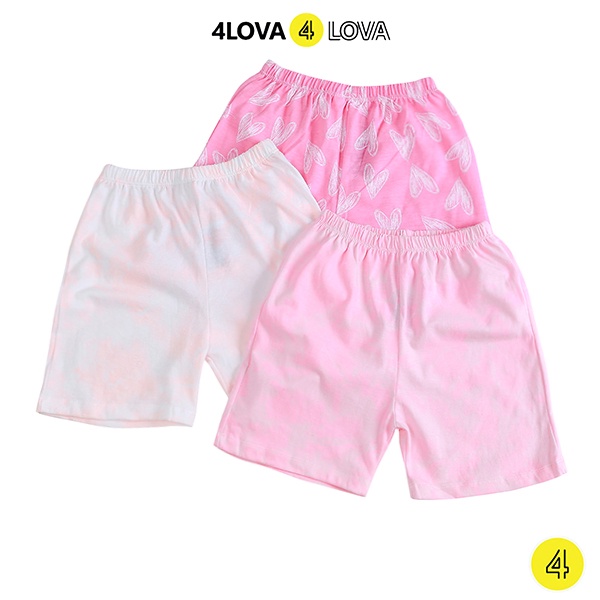 Quần đùi short thun cho bé 4LOVA chất cotton thoáng mát mùa hè chính hãng từ 8-30kg