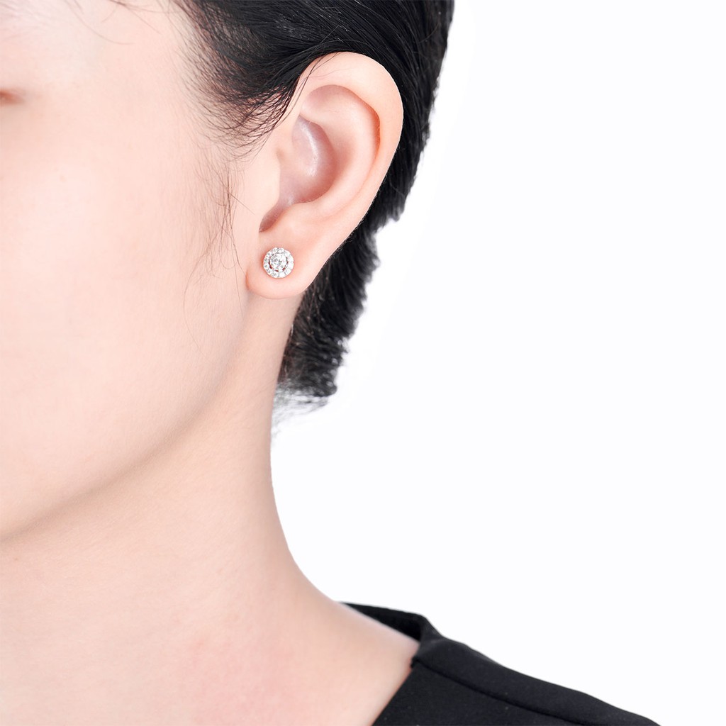 Bông tai Bạc đính đá CZ PNJSilver XMXMK000139