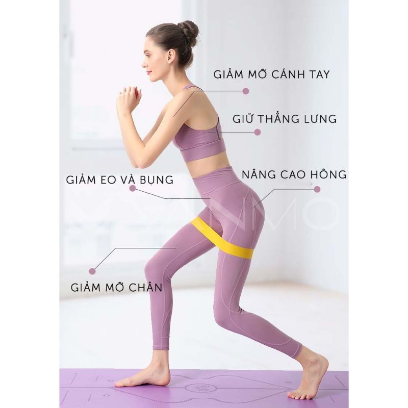 Dây kháng lực mini band, dây cao su miniband tập chân mông, phụ kiện tập gym