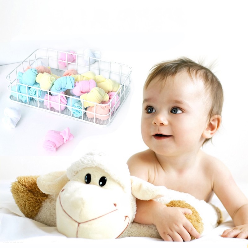 vớ em bé mới biết đi trẻ em vớ bé gái kẹo cầu vồng dễ thương AKKU