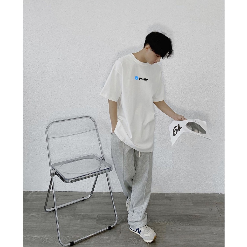 Áo thun tay lỡ Unisex form rộng local brand GODO OUTFITS IN VERIFY AT125,áo phông unisex primeum cotton 100%