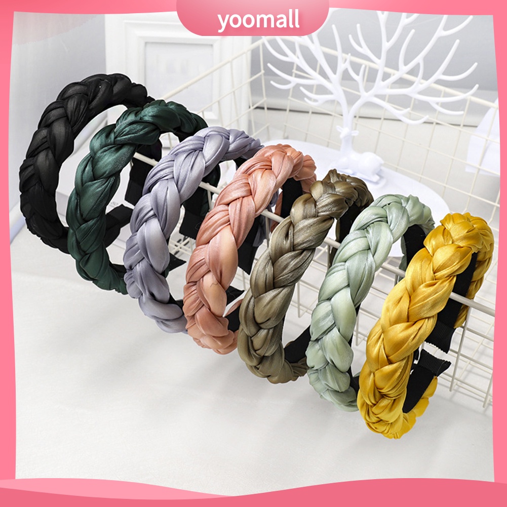 Cài tóc họa tiết tết bím màu trơn sành điệu