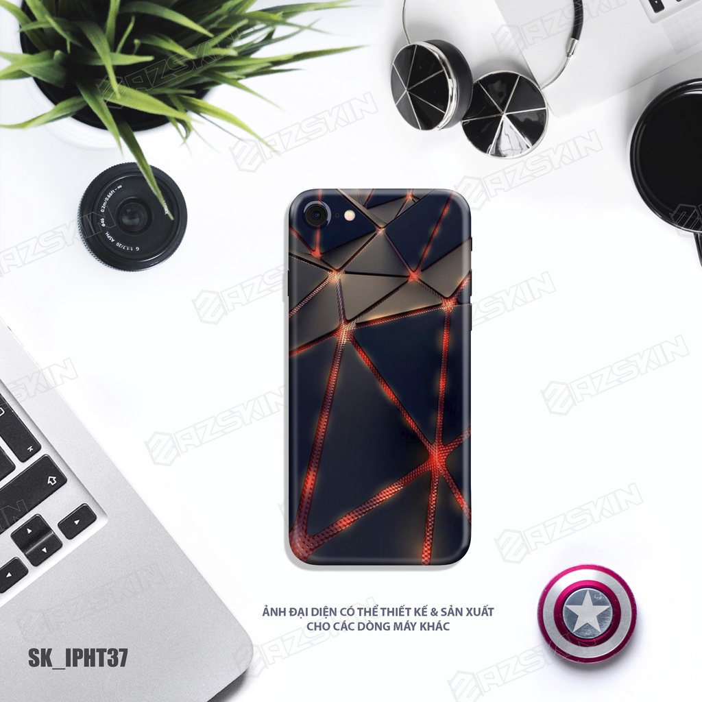 Miếng Dán Skin Hình 3D Lửa Dành Cho IPhone 7/13/14 Pro Max |SK_IPHT37| Chất Liệu Chính Hãng, Bền Màu, Dán Full Lưng Viền