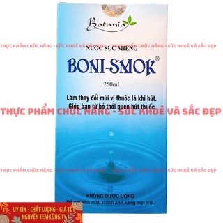 Nước Súc Miệng Boni Smok - Dứt Điểm Hút Thuốc Lá - Stop Smoking No Smoke - Chai 250ml