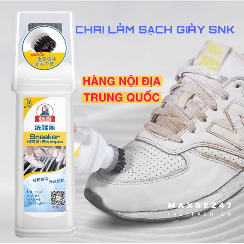 [ VIDEO ] Chai làm sạch , tẩy trắng giày SNK rio 50ml