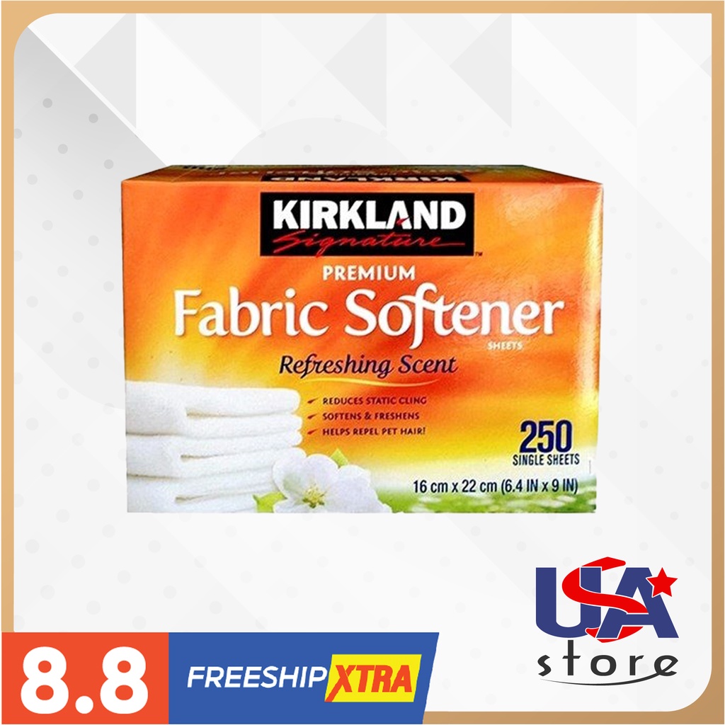 Giấy thơm quần áo Kirkland Premium Fabric Softener 250 tờ