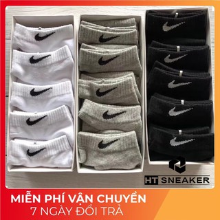 [Hộp 5 đôi]Tất hộp thể thao cổ ngắn cao cấp
