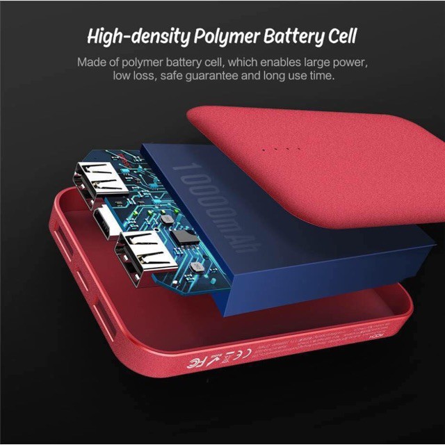 PIN DỰ PHÒNG ROCK 10.000MAH - NHỎ GỌN HƠN CẢ ĐIỆN THOẠI