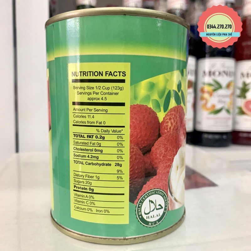 Vải ngâm Hosen lon 565gr | BigBuy360 - bigbuy360.vn