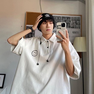 Áo polo tay lỡ,áo thun polo unisex hàn quốc nam nữ mặc cực chất