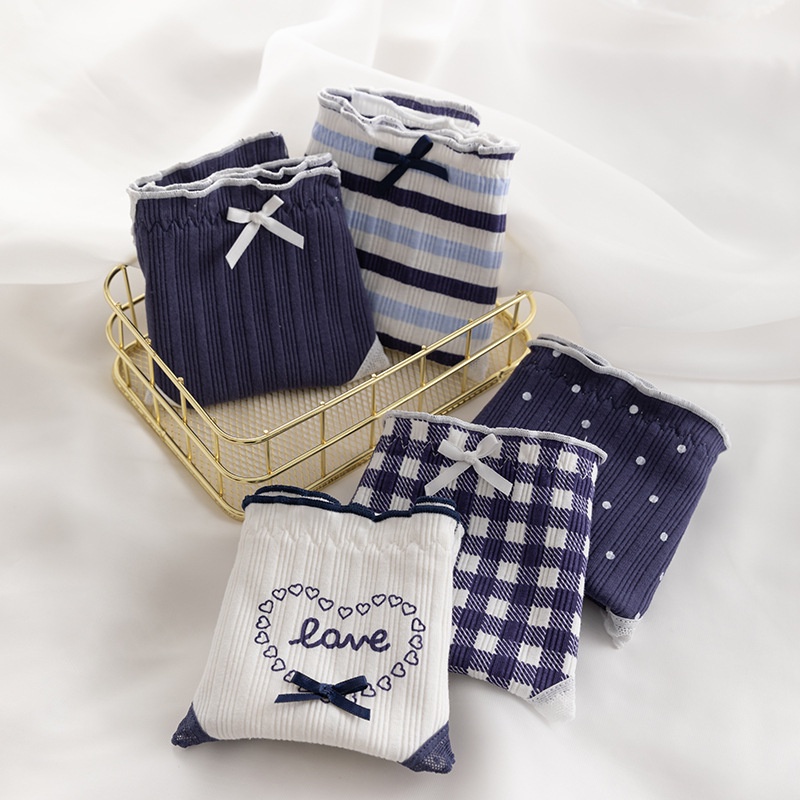 Quần Lót Nữ Cao Cấp, Quần Lót Cotton Dễ Thương Kháng Khuẩn Co Dãn 4 Chiều ZANA BRA L396