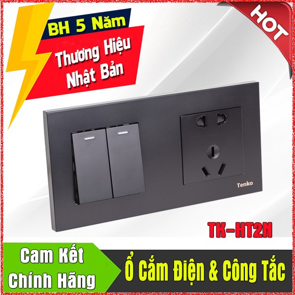 Ổ Cắm, Công Tắc Âm Tường 2 Module TK-HT2N