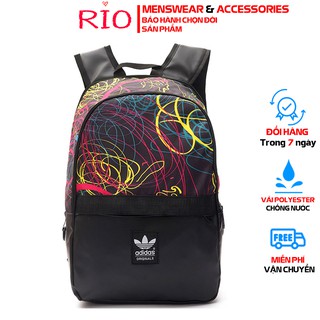 Balo Adidas Originals Essentials Black Multicolor - Mẫu 4 | ẢNH THẬT | [ HÀNG XUẤT DƯ XỊN 1:1 ]