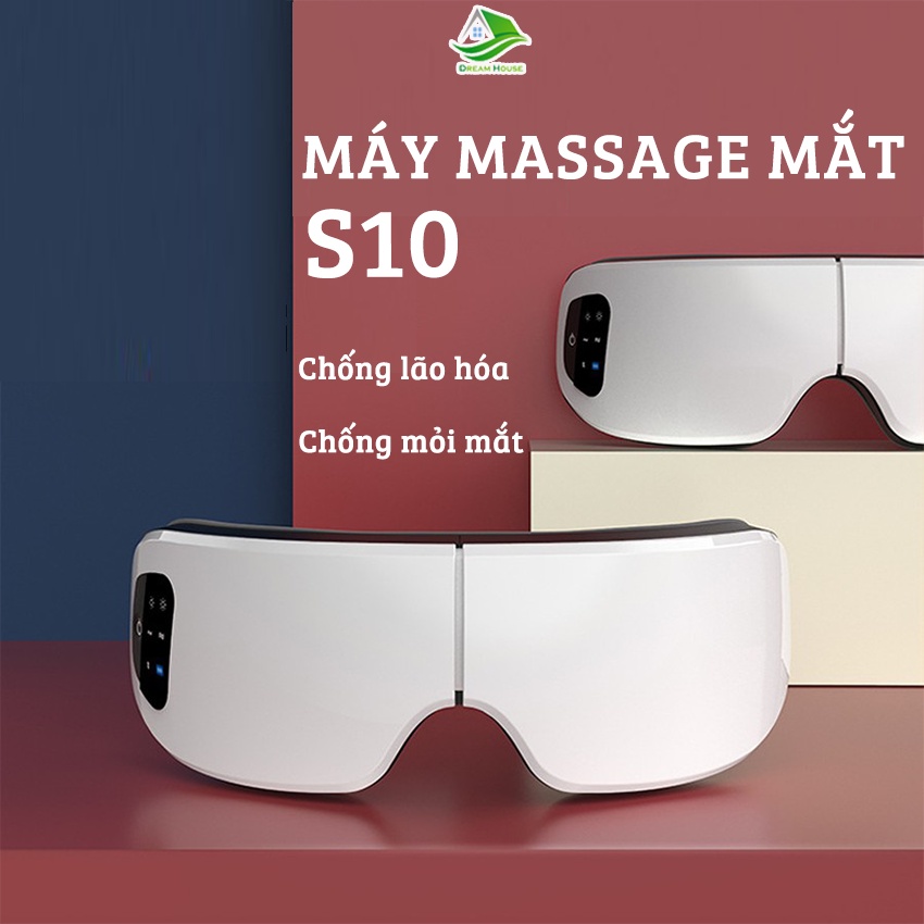 MÁY MASSAGE MẮT SMART EYE BẢN S10 - Máy Massage Thông Minh Bluetooth Trị Mỏi Mắt, Thâm Quầng Làm ấm, Rung, Nghe nhạc