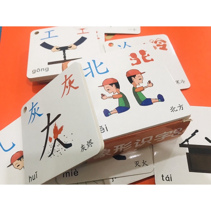 Thẻ Tiếng Trung Flash Card Tiếng Trung Nhận Biết Chữ Tượng Hình