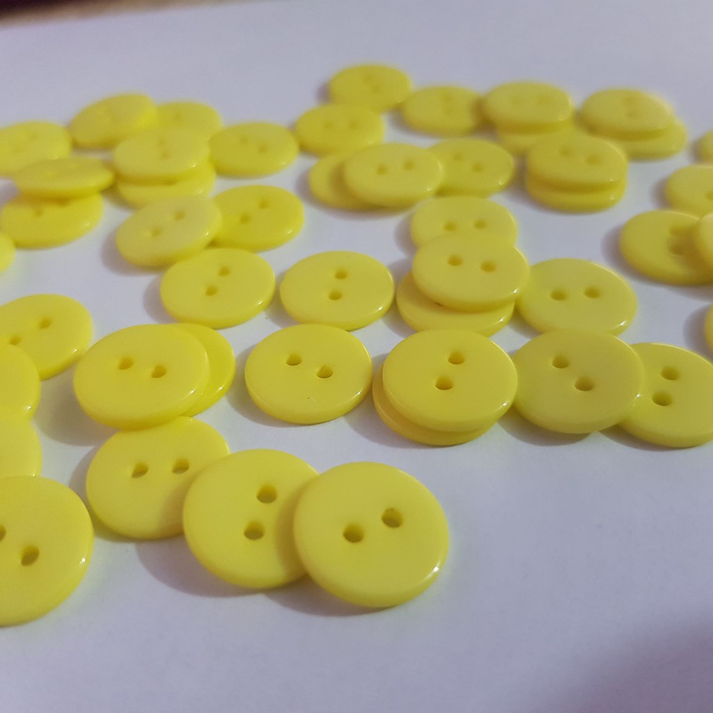 Cúc Nhựa Đơn 13mm - 1 màu/túi