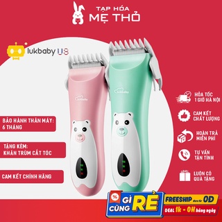 [Mã TAPH22 giảm 10K đơn 200K] Tông đơ cắt tóc sơ sinh, cắt tóc trẻ em Lukbaby cắm sạc siêu bền