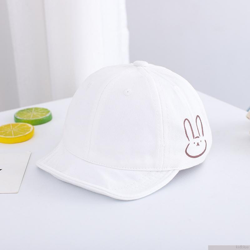 Mũ lưỡi trai màu trơn thêu họa tiết gấu đáng yêu cá tính