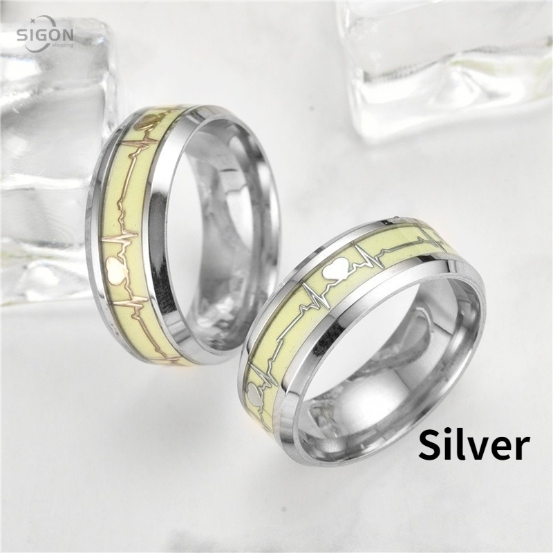 Mới Nhẫn Đeo Tay Phát Sáng Trong Bóng Tối Độc Đáo Màu Sắc