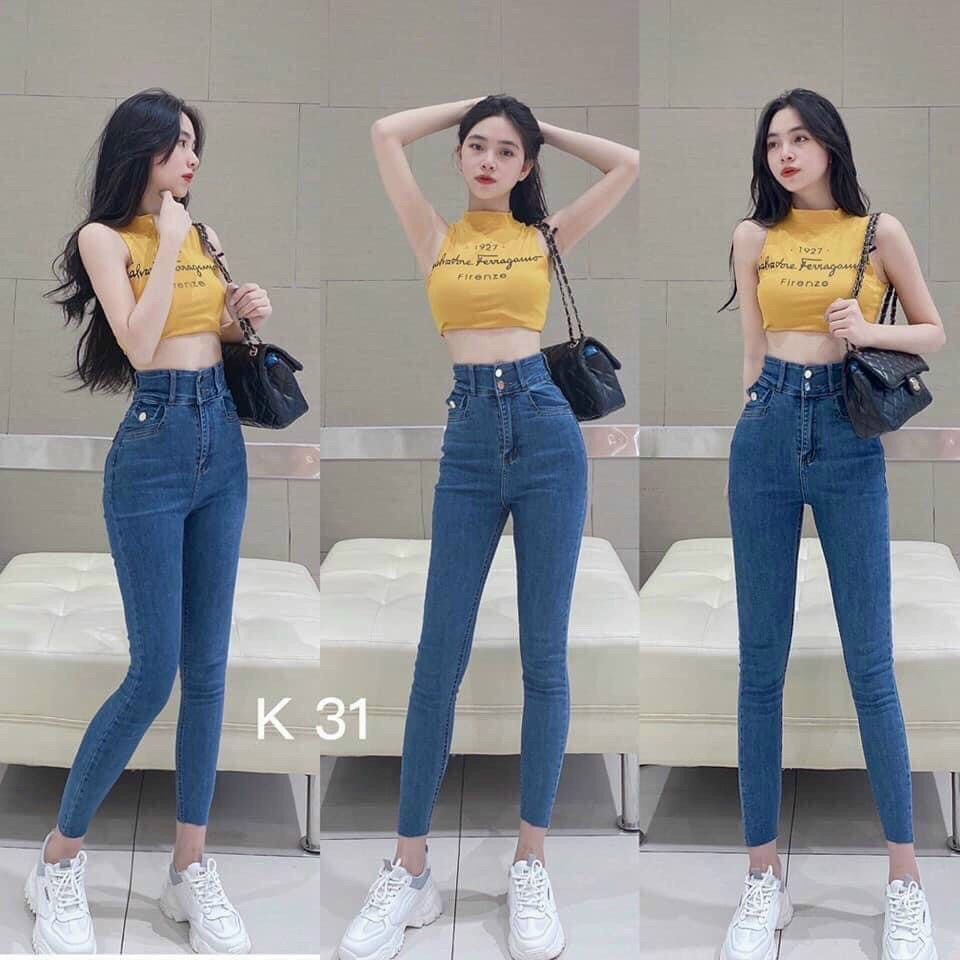 5 Mẫu Quần Jean Nữ Lưng Cao Co Giãn Dáng Ôm Có Túi | BigBuy360 - bigbuy360.vn