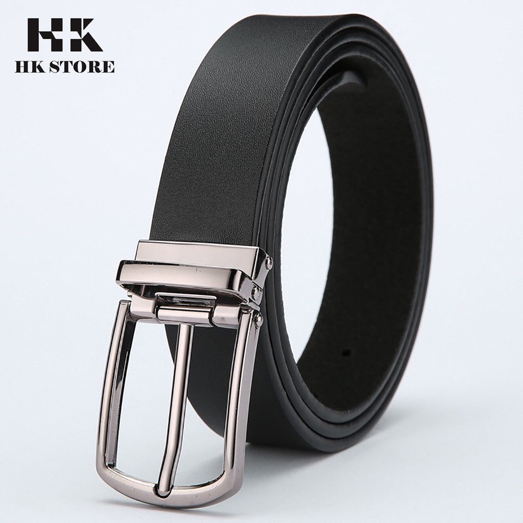 Dây lưng nam da miếng 💝 HK STORE 💝 bảo hành 5 năm đối với hàng chính hãng da bò nguyên miếng siêu đẹp siêu bền này.