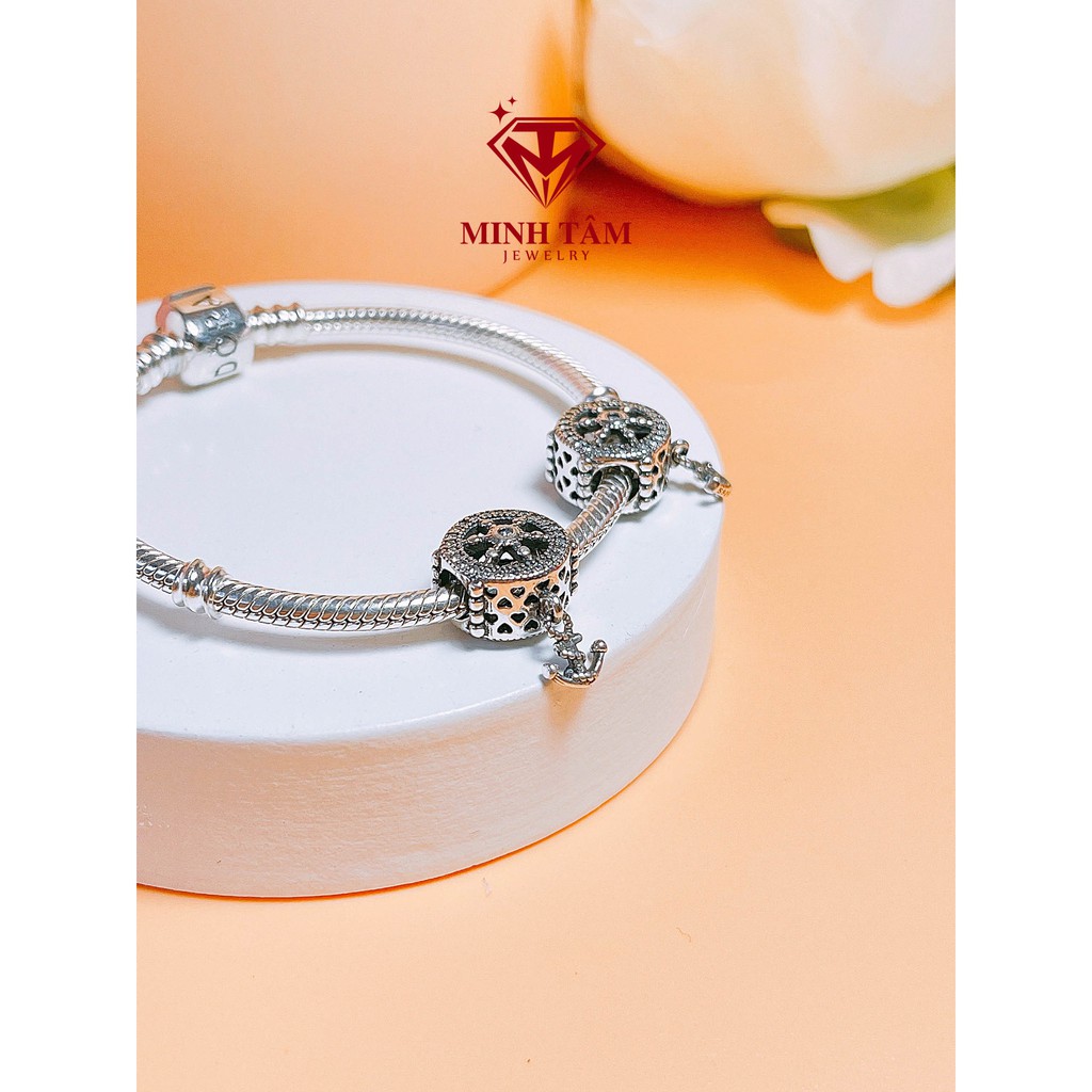 Charm Pan bạc mỏ neo, Charm bạc S925 hình mỏ neo-Minh Tâm Jewelry