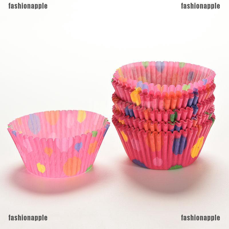 Set 100 CốC GiấY ĐựNg BáNh Cupcake NhiềU MàU SắC