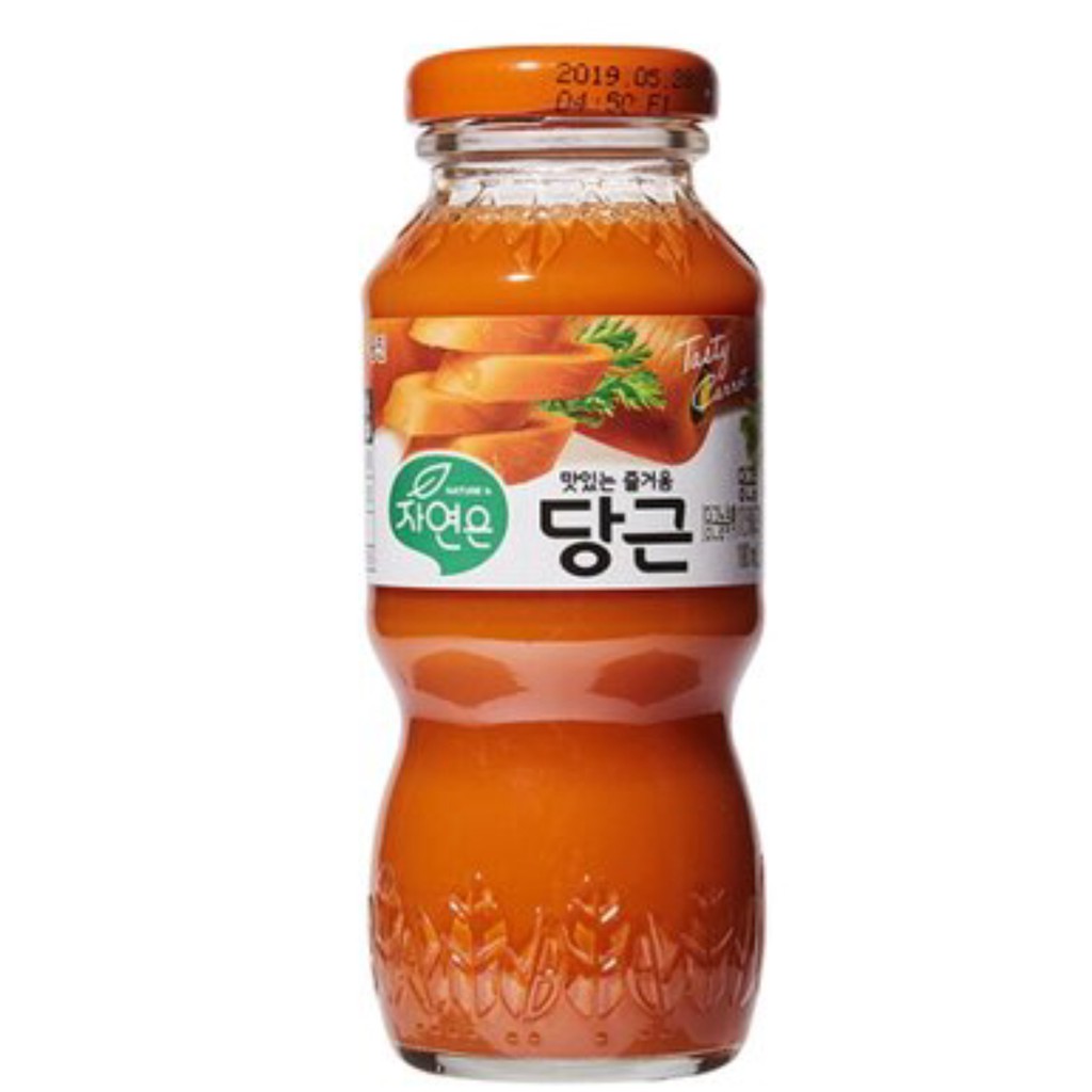 [Woongjin] Nước cà rốt Jeju tự nhiên 180ml - 자연은제주당근