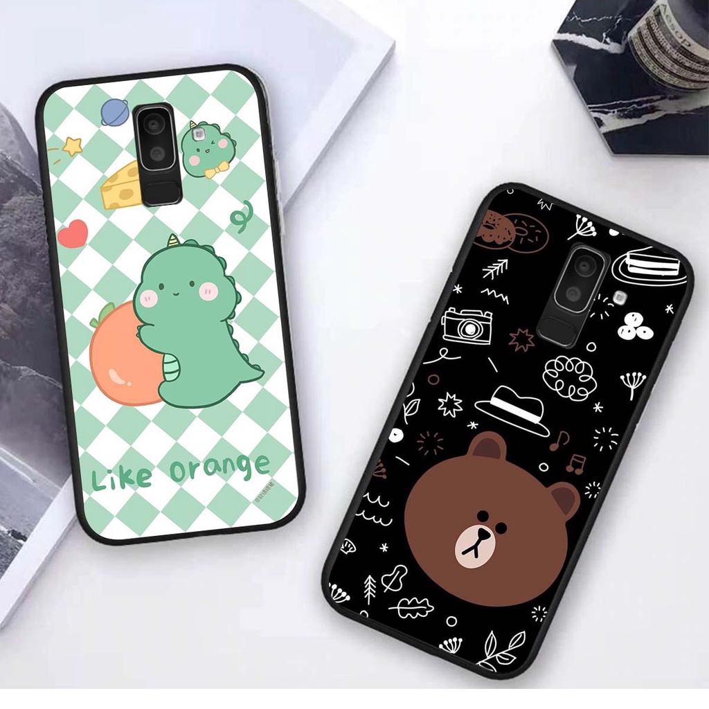 Ốp lưng Samsung J8 2018 in hình khủng long , gấu nâu xinh xắn, siêu cute  mà còn vô cùng RẺ -ĐẸP