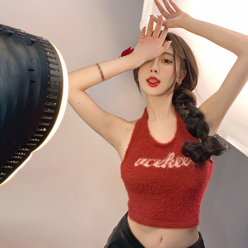 Áo Tank Top Sát Nách Hở Lưng Phong Cách Quyến Rũ